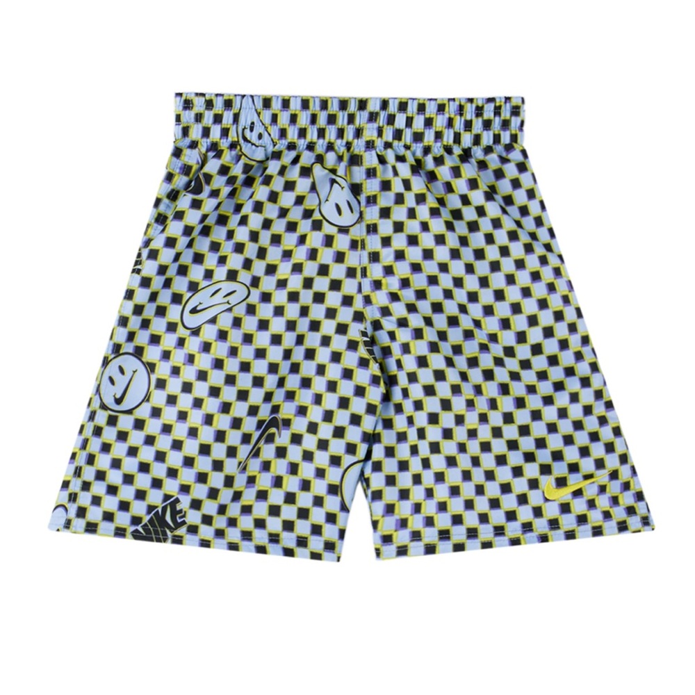 NIKE Kids Blue Graphic Big Kids Swim Shorts